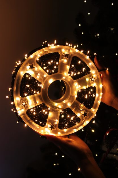 Гірлянда вулична на чорному дроті 50 метрів (з котушкою) - Зображення 5