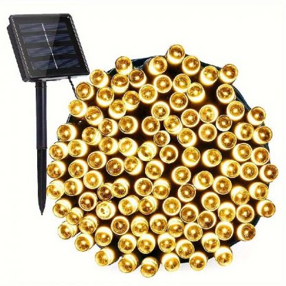 Вулична гірлянда на сонячній панелі 100 LED, 7 метрів - Зображення 3