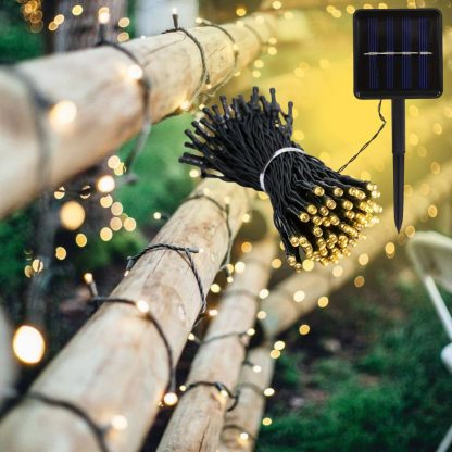 Вулична гірлянда на сонячній панелі 100 LED, 7 метрів - Зображення 8