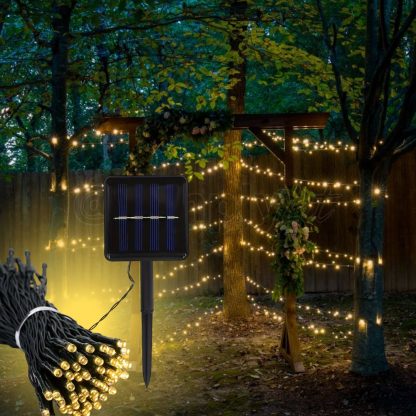 Вулична гірлянда на сонячній панелі 100 LED, 7 метрів - Зображення 7