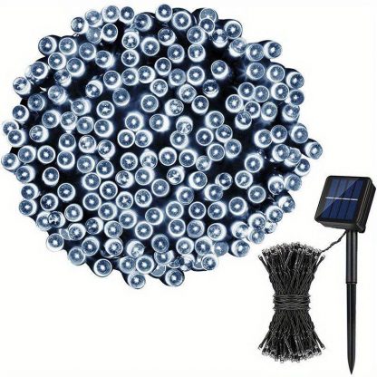 Вулична гірлянда на сонячній панелі 100 LED, 7 метрів - Зображення 4