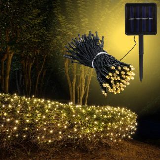 Вулична гірлянда на сонячній панелі 100 LED, 7 метрів