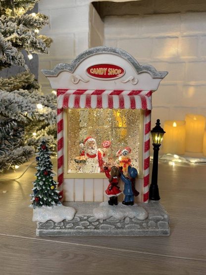 Чарівний ліхтар "Candy shop" 23 см., новорічний світильник - Зображення 6