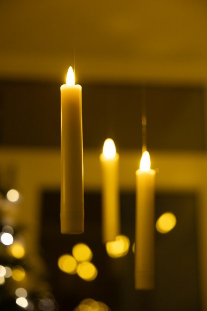Набір "літаючих" свічок Гаррі Поттера (12 шт.) + чарівна паличка - Зображення 4