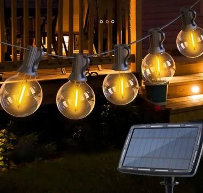 Вулична гірлянда "Лампочки Едісона" від сонячної панелі, 3 м., 10 ламп - Зображення 17