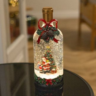Чарівний ліхтар "Святкова пляшка", новорічний світильник