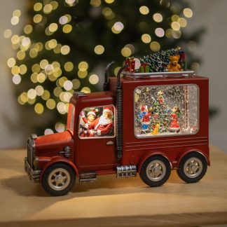 Чарівний ліхтар "Трак Санти", новорічний світильник