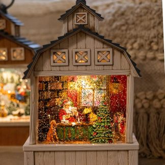 Чарівний ліхтар "Святковий амбар" новорічний світильник