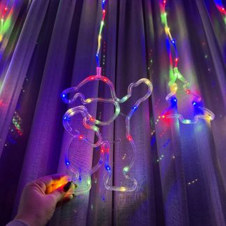 Гірлянда-штора "Новорічна" різнокольорова