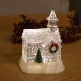 Чарівний ліхтар "Кришталевий будинок", новорічний світильник