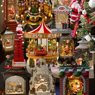 Новорічні ліхтарі та декорації