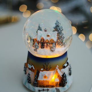 Чарівний ліхтар "Зимове містечко", новорічний світильник