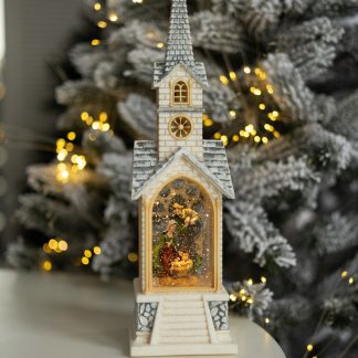 Чарівний ліхтар "Різдвяна Каплиця", новорічний світильник