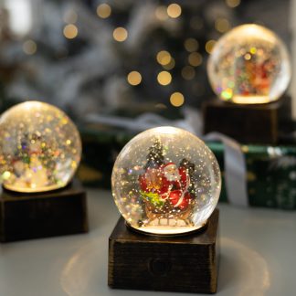Чарівний ліхтар "Снігова куля" новорічний світильник
