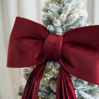Бант для ялинки, велюровий, 80х40 см