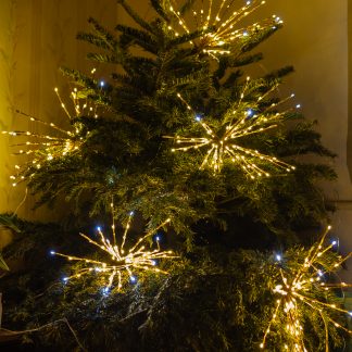 Світлодіодна декорація на ялинку "Бенгальські вогні", верхівка, 88 led, 45 см